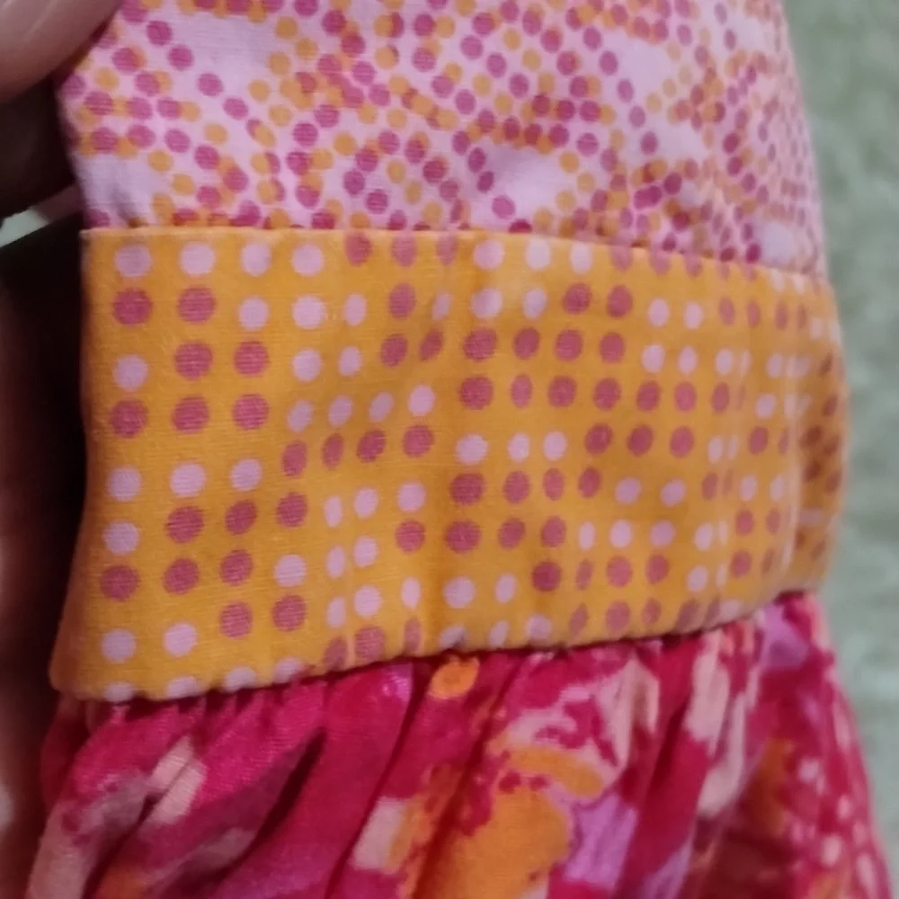 Youngland Girl size 5 Paisley polka dot Floral Stretch A Line Sleeveless Dress - Picture 13 of 13